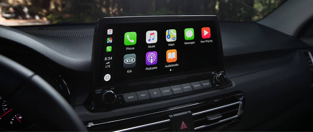 Touch Screen of a Kia Seltos
